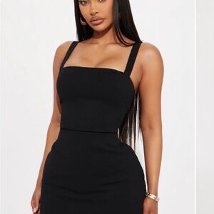 Elegant Black Sleeveless Dress